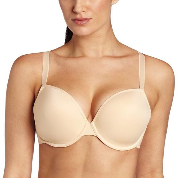 Panache 38G Porcelain Plunge Bra Seamless T-shirt Underwire Lightly Lined 3371 - Picture 1 of 16